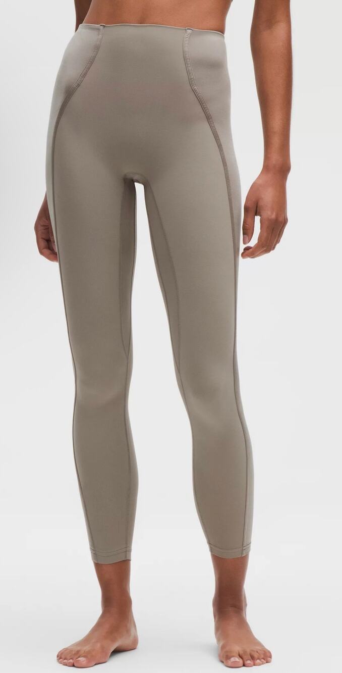Lululemon 6 NWOT Align No Line™ High-Rise Pants in a satin finish gold taupe